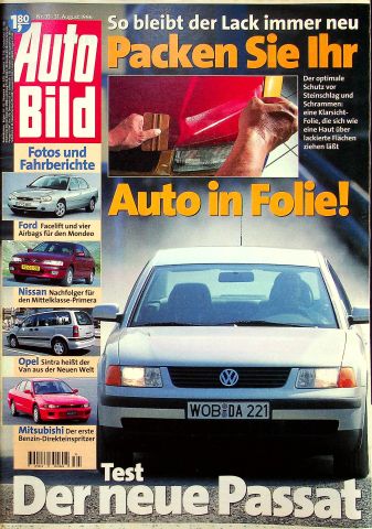 Deckblatt Auto Bild (35/1996)